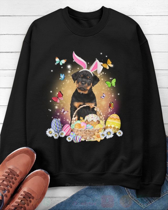 Rottweiler Baby Easter Bunny Butterfly 2D Hoodie Shirt 1 2 3 4 5 6 7 8 9 10 11 12 13 14