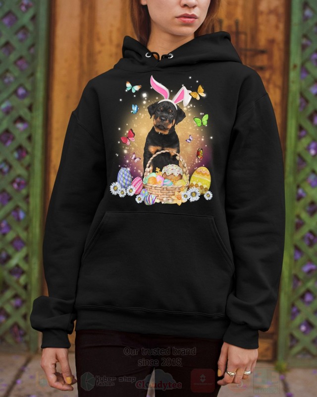Rottweiler Baby Easter Bunny Butterfly 2D Hoodie Shirt 1 2 3 4 5 6 7 8 9 10 11 12 13 14 15 16 17
