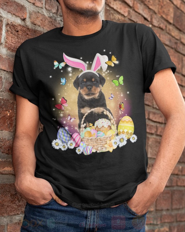Rottweiler Easter Bunny Butterfly 2D Hoodie Shirt 1 2 3 4 5 6 7