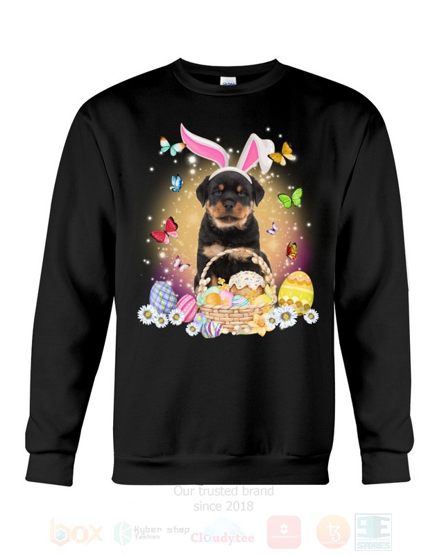 Rottweiler Easter Bunny Butterfly 2D Hoodie Shirt 1 2 3 4 5 6 7 8 9 10 11 12