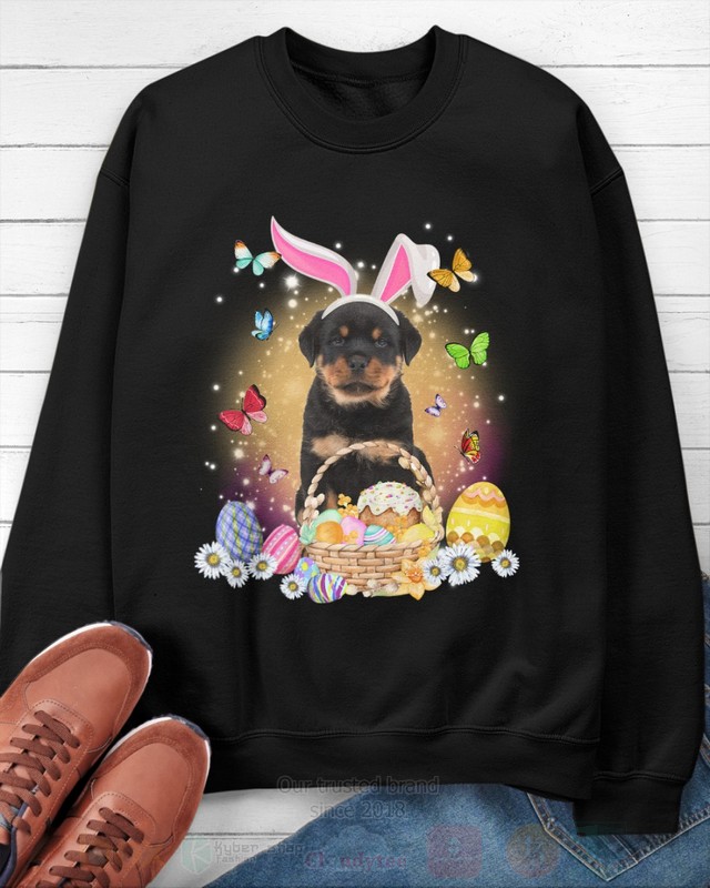 Rottweiler Easter Bunny Butterfly 2D Hoodie Shirt 1 2 3 4 5 6 7 8 9 10 11 12 13 14