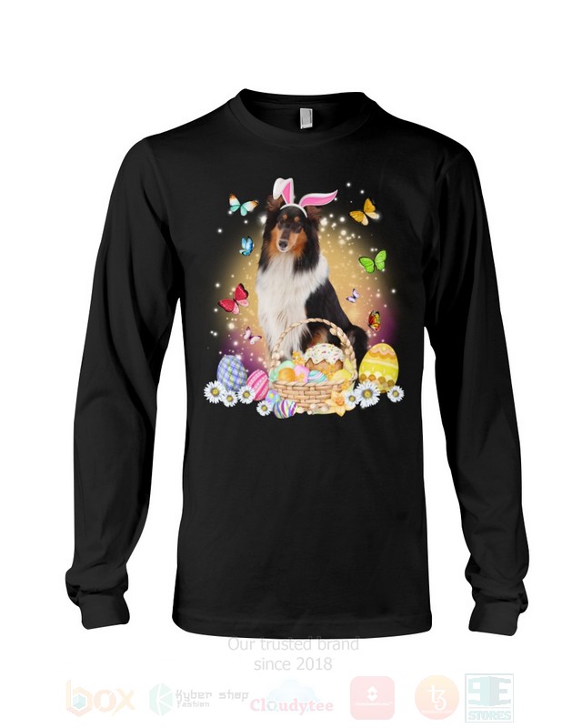 Rough Collie Easter Bunny Butterfly 2D Hoodie Shirt 1 2 3 4 5 6 7 8 9