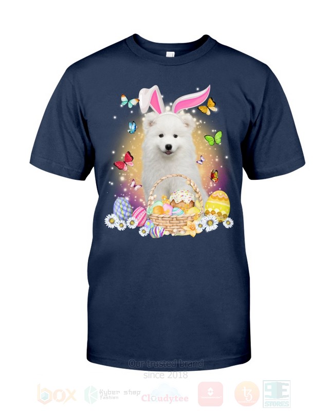 Samoyed Easter Bunny Butterfly 2D Hoodie Shirt 1 2 3 4 5 6 7 8