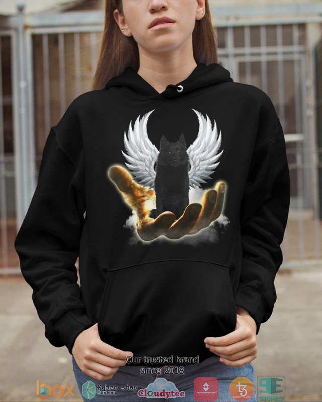 Schipperke Golden Hand Heaven Wings 2d shirt hoodie 1 2 3 4 5 6 7 8