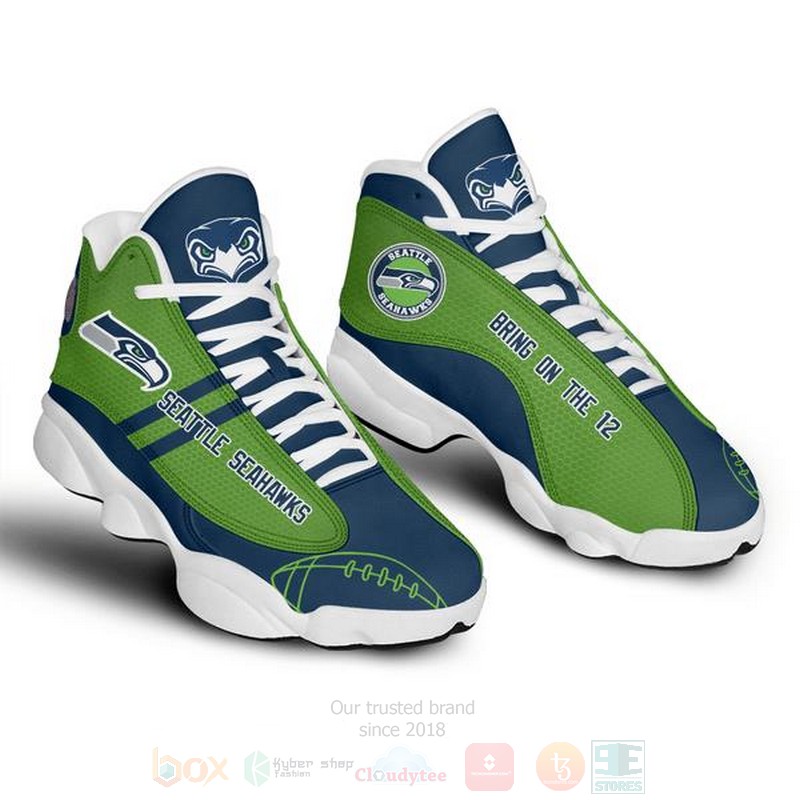 Seattle Seahawks NFL Air Jordan 13 Shoes