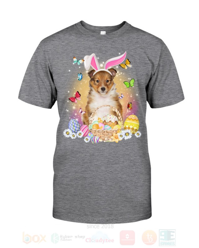 Shetland Sheepdog Baby Easter Bunny Butterfly 2D Hoodie Shirt