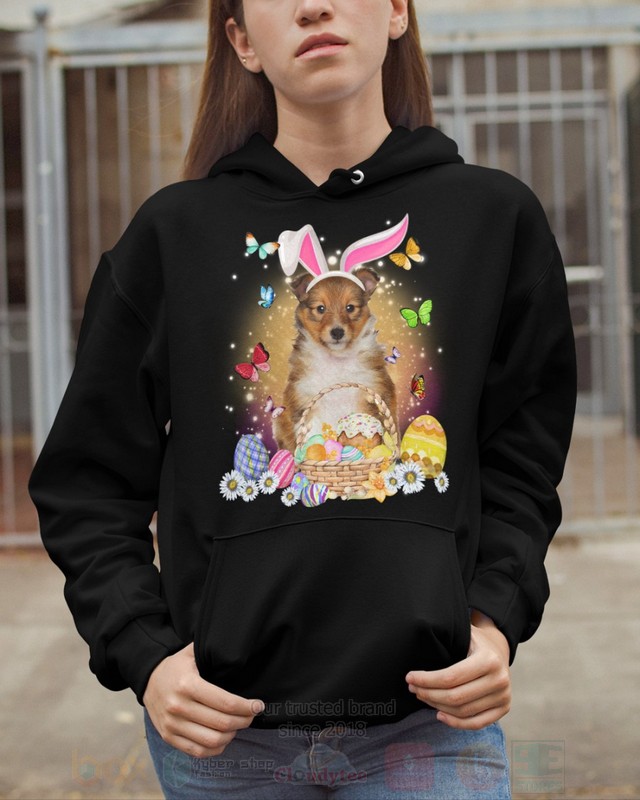 Shetland Sheepdog Baby Easter Bunny Butterfly 2D Hoodie Shirt 1 2 3 4 5 6 7 8 9 10 11 12 13 14 15 16 17 18
