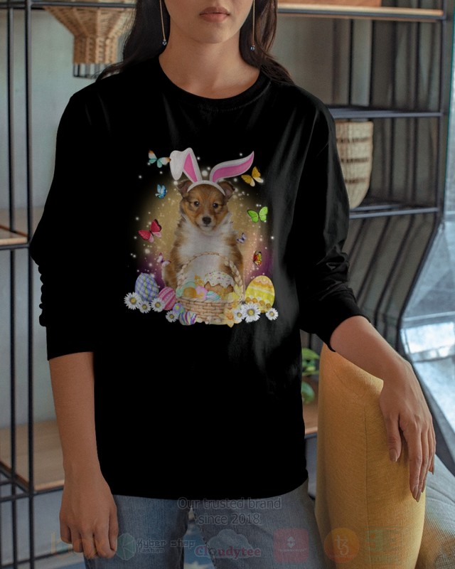 Shetland Sheepdog Baby Easter Bunny Butterfly 2D Hoodie Shirt 1 2 3 4 5 6 7 8 9 10 11 12 13 14 15 16 17 18 19 20 21 22