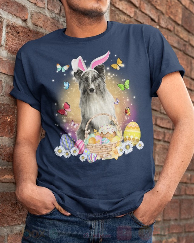 Shetland Sheepdog Easter Bunny Butterfly 2D Hoodie Shirt 1 2 3 4 5 6 7 8 9 10 11