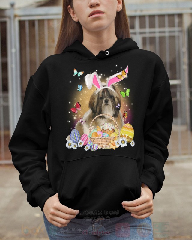 Shih Tzu Easter Bunny Butterfly 2D Hoodie Shirt 1 2 3 4 5 6 7 8 9 10 11 12 13 14 15 16 17 18