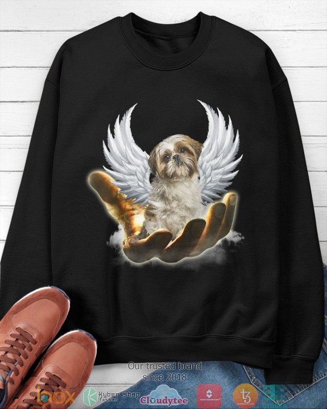 Shih Tzu Golden Hand Heaven Wings 2d shirt hoodie 1 2 3 4 5