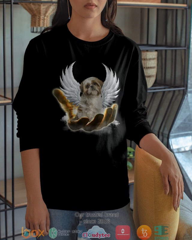 Shih Tzu Golden Hand Heaven Wings 2d shirt hoodie 1 2 3 4 5 6 7 8 9 10 11