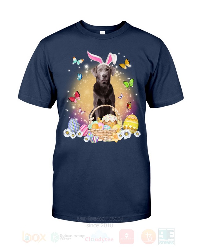 Silver Labrador Easter Bunny Butterfly 2D Hoodie Shirt 1 2 3 4 5 6 7 8