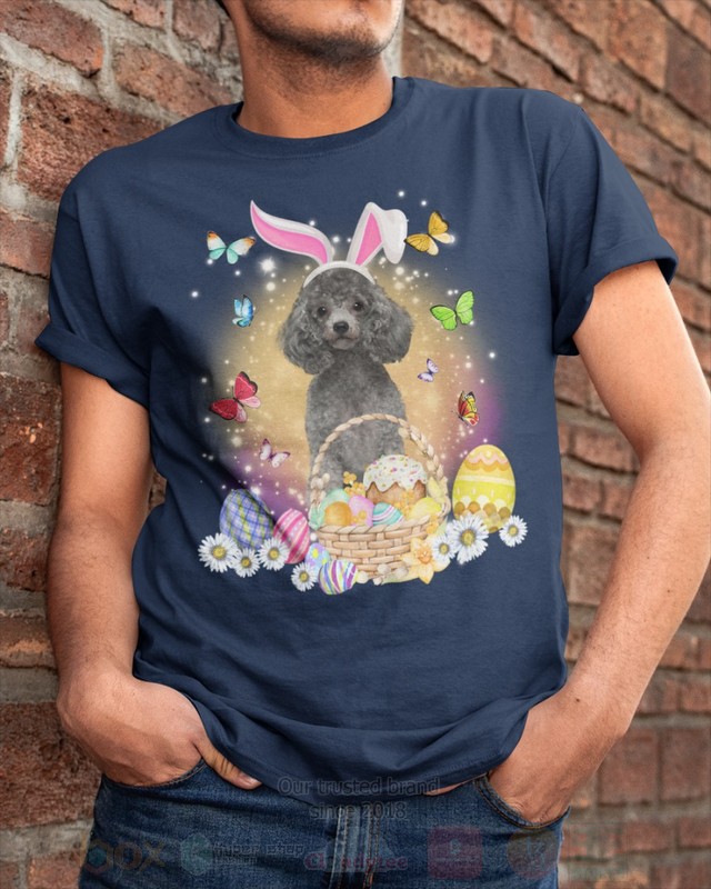Silver Miniature Poodle Easter Bunny Butterfly 2D Hoodie Shirt 1 2 3 4 5 6 7 8 9 10 11