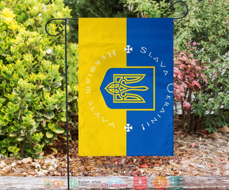 Slava Ukraini Stand With Ukraine Flag 1