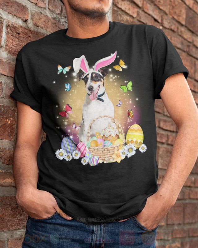 Smooth Fox Terrier Easter Bunny Butterfly 2D Hoodie Shirt 1 2 3 4 5 6 7