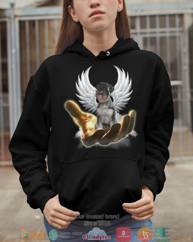 Standard Schnauzer Golden Hand Heaven Wings 2d shirt hoodie 1 2 3 4 5 6 7 8