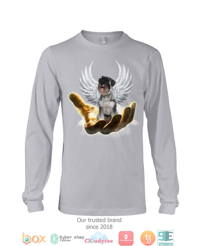 Standard Schnauzer Golden Hand Heaven Wings 2d shirt hoodie 1 2 3 4 5 6 7 8 9