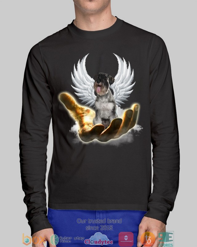 Standard Schnauzer Golden Hand Heaven Wings 2d shirt hoodie 1 2 3 4 5 6 7 8 9 10