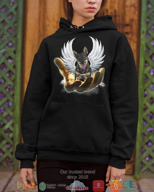 Swedish Vallhund Golden Hand Heaven Wings 2d shirt hoodie 1 2 3 4 5 6 7