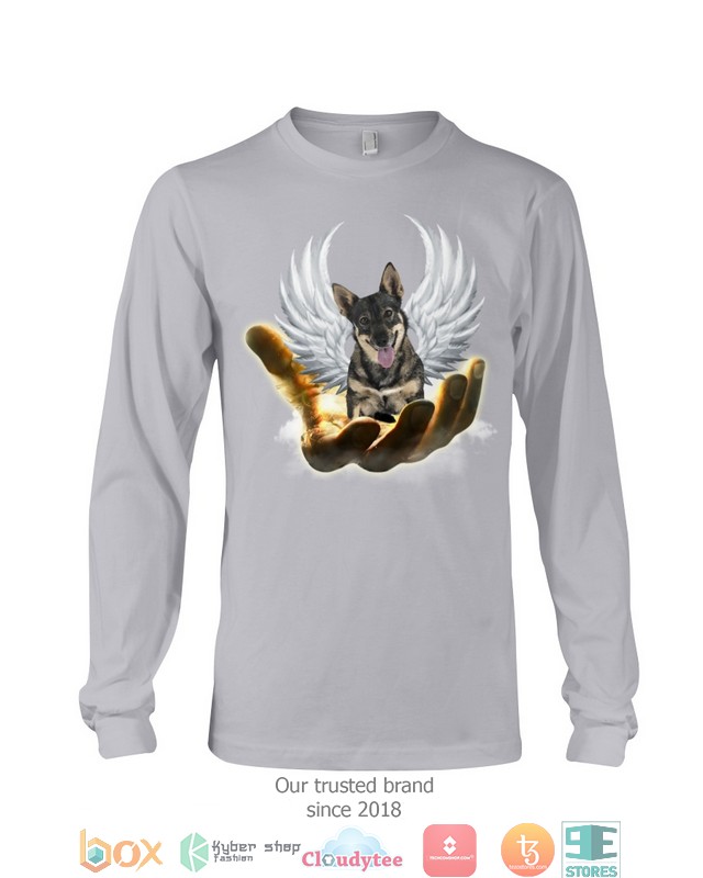 Swedish Vallhund Golden Hand Heaven Wings 2d shirt hoodie 1 2 3 4 5 6 7 8 9