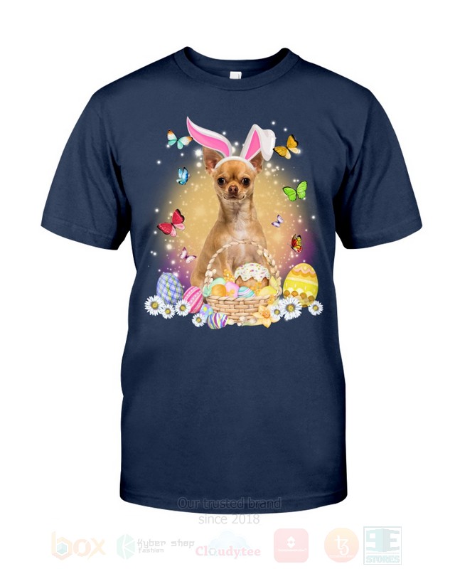 Tan Chihuahua Easter Bunny Butterfly 2D Hoodie Shirt 1 2 3 4 5 6 7 8