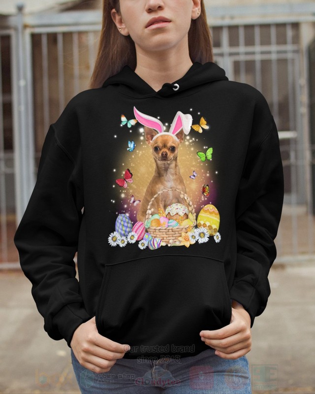 Tan Chihuahua Easter Bunny Butterfly 2D Hoodie Shirt 1 2 3 4 5 6 7 8 9 10 11 12 13 14 15 16 17 18