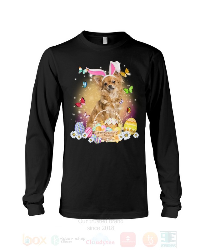 Tan Long Haired Chihuahua Easter Bunny Butterfly 2D Hoodie Shirt 1 2 3 4 5 6 7 8 9 10 11 12 13 14 15 16 17 18 19