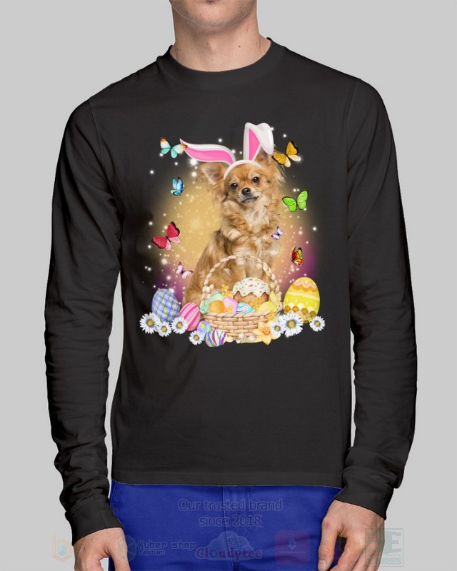 Tan Long Haired Chihuahua Easter Bunny Butterfly 2D Hoodie Shirt 1 2 3 4 5 6 7 8 9 10 11 12 13 14 15 16 17 18 19 20 21