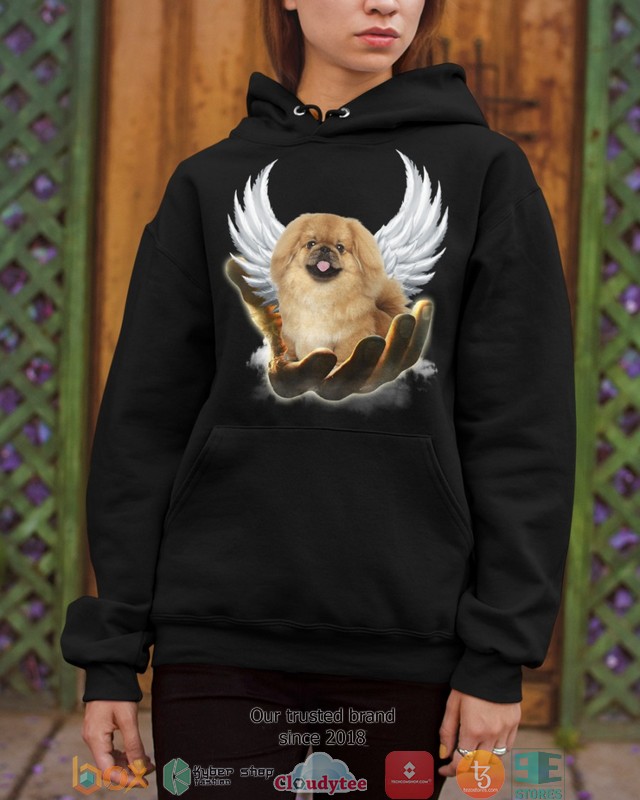 Tan Pekingese Golden Hand Heaven Wings 2d shirt hoodie 1 2 3 4 5 6 7