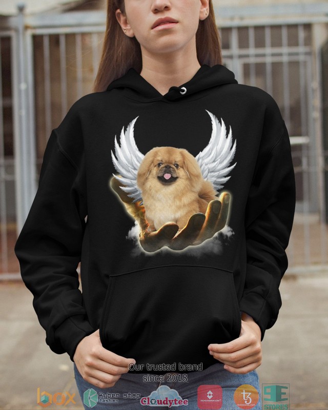 Tan Pekingese Golden Hand Heaven Wings 2d shirt hoodie 1 2 3 4 5 6 7 8