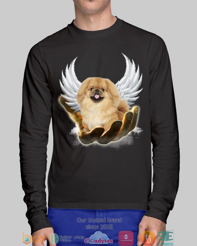 Tan Pekingese Golden Hand Heaven Wings 2d shirt hoodie 1 2 3 4 5 6 7 8 9 10