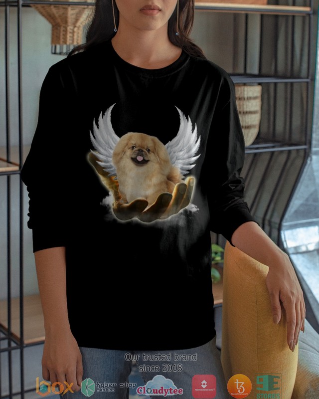 Tan Pekingese Golden Hand Heaven Wings 2d shirt hoodie 1 2 3 4 5 6 7 8 9 10 11