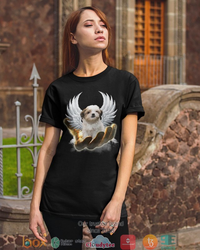 Teddy Bear Dog Golden Hand Heaven Wings 2d shirt hoodie 1 2 3
