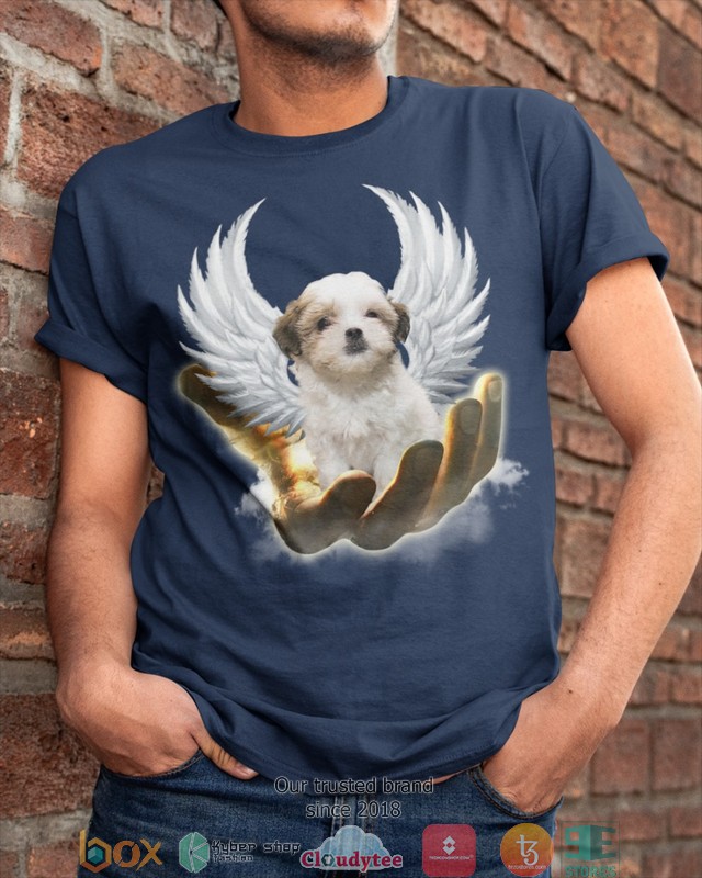 Teddy Bear Dog Golden Hand Heaven Wings 2d shirt hoodie 1 2 3 4