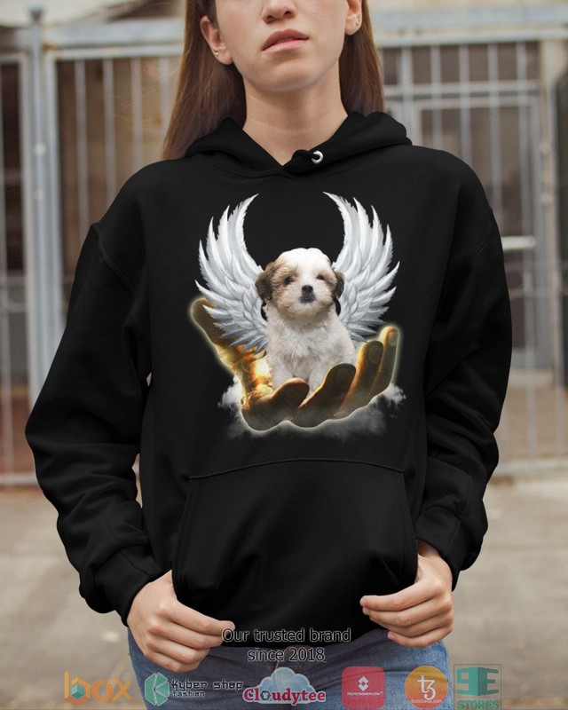 Teddy Bear Dog Golden Hand Heaven Wings 2d shirt hoodie 1 2 3 4 5 6 7 8