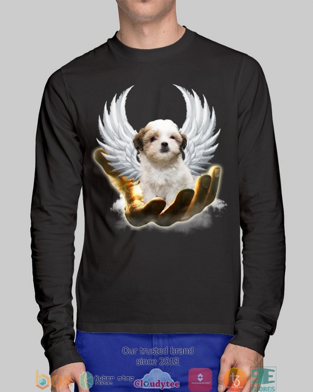 Teddy Bear Dog Golden Hand Heaven Wings 2d shirt hoodie 1 2 3 4 5 6 7 8 9 10