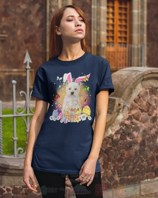 West Highland White Terrier Easter Bunny Butterfly 2D Hoodie Shirt 1 2 3 4 5 6 7 8 9 10