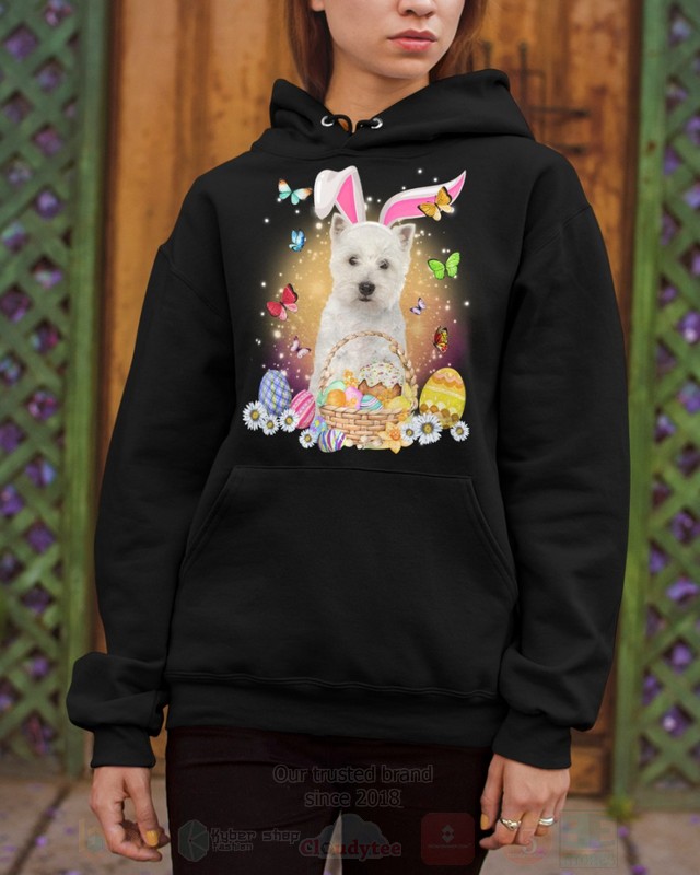 West Highland White Terrier Easter Bunny Butterfly 2D Hoodie Shirt 1 2 3 4 5 6 7 8 9 10 11 12 13 14 15 16 17