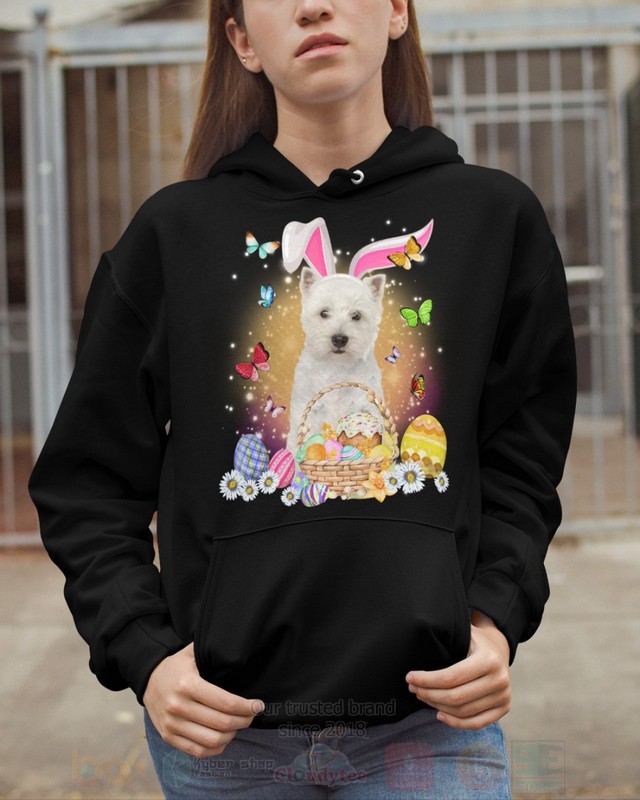 West Highland White Terrier Easter Bunny Butterfly 2D Hoodie Shirt 1 2 3 4 5 6 7 8 9 10 11 12 13 14 15 16 17 18