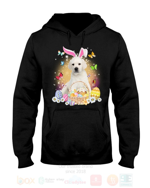 White Labrador Baby Easter Bunny Butterfly 2D Hoodie Shirt 1 2 3 4 5 6 7 8 9 10 11 12 13 14 15