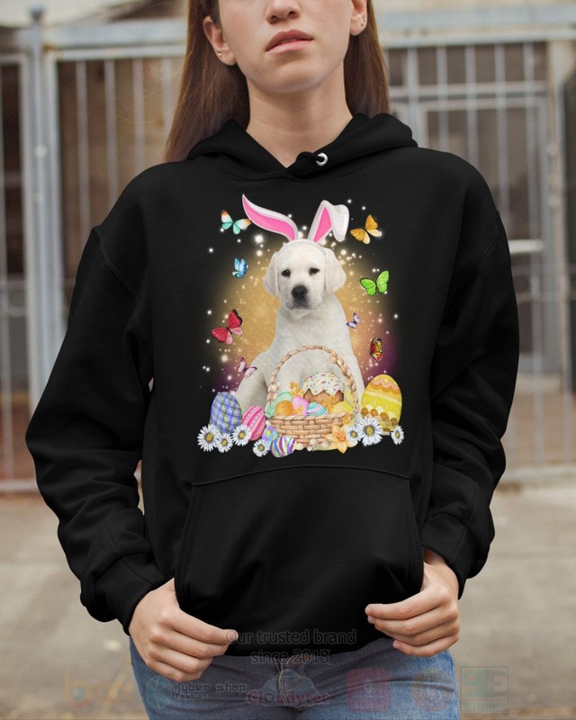 White Labrador Baby Easter Bunny Butterfly 2D Hoodie Shirt 1 2 3 4 5 6 7 8 9 10 11 12 13 14 15 16 17 18
