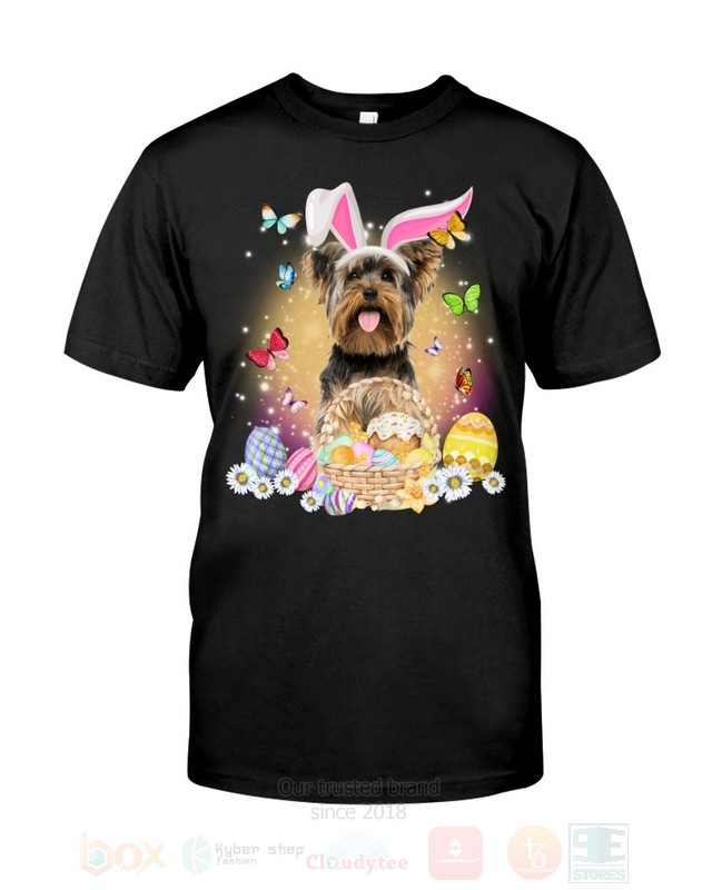 Yorkshire Terrier Dog Easter Bunny Butterfly 2D Hoodie Shirt 1 2 3 4