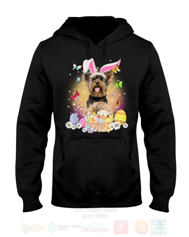 Yorkshire Terrier Dog Easter Bunny Butterfly 2D Hoodie Shirt 1 2 3 4 5 6 7 8 9 10 11 12 13 14 15