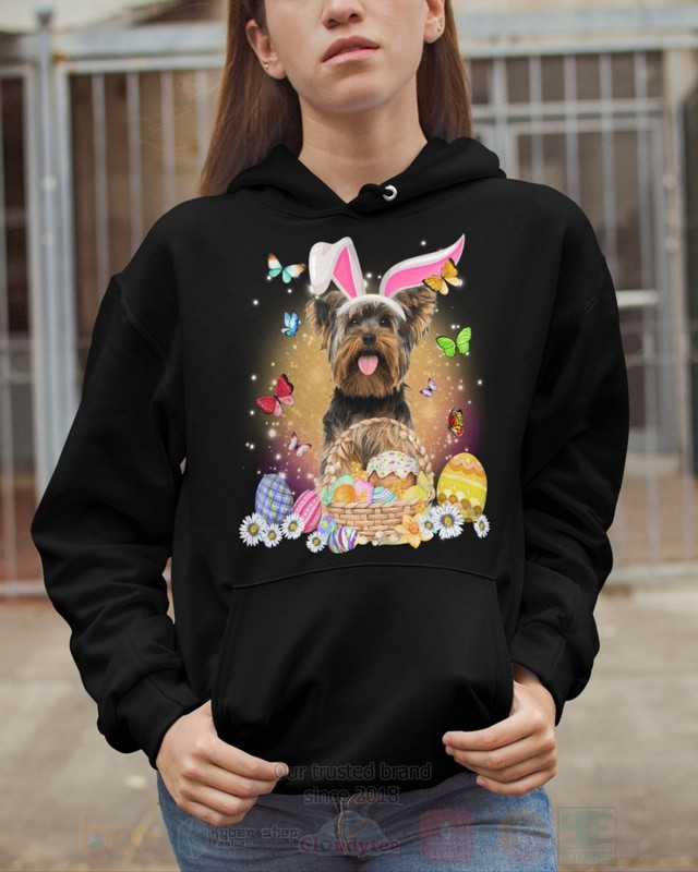 Yorkshire Terrier Dog Easter Bunny Butterfly 2D Hoodie Shirt 1 2 3 4 5 6 7 8 9 10 11 12 13 14 15 16 17 18