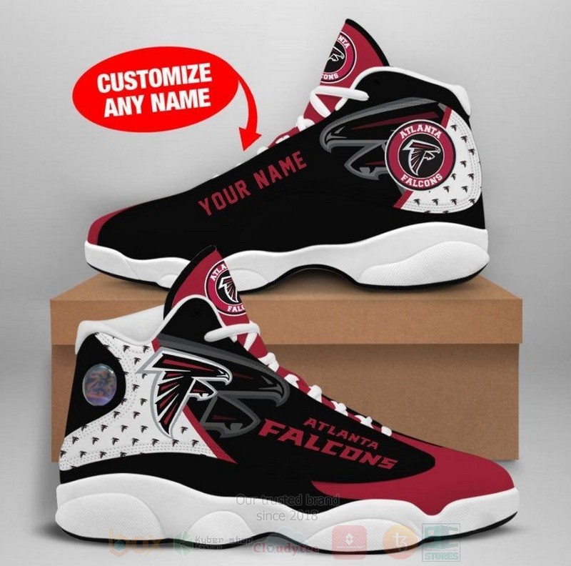 Atlanta Falcons NFL Custom Name Air Jordan 13 Shoes