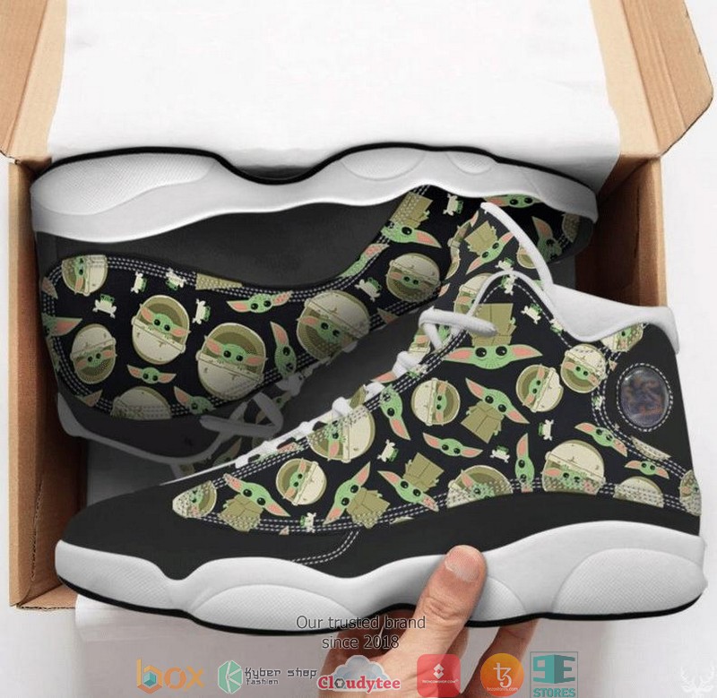 Baby Yoda Men And Women Running Air Jordan 13 Sneaker Shoes