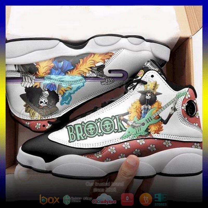 Brook One Piece Anime Air Jordan 13 shoes