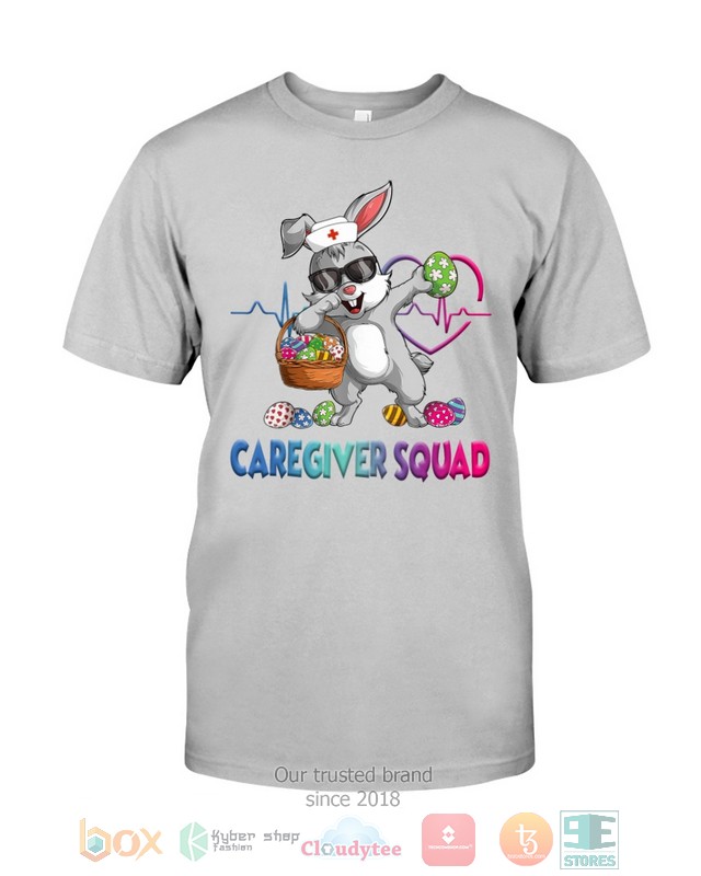 Caregiver Squad Bunny Dabbing shirt hoodie