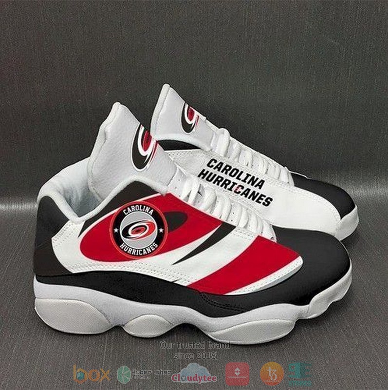 Carolina Hurricanes NHL teams football logo Air Jordan 13 shoes